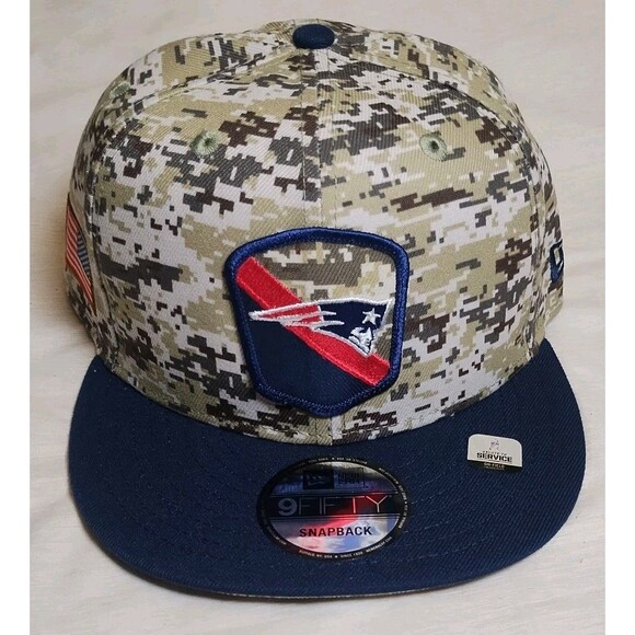New Era New England Patriots 2023 Salute To Service 9FIFTY Snapback Hat Sz OSFM - Picture 1 of 6